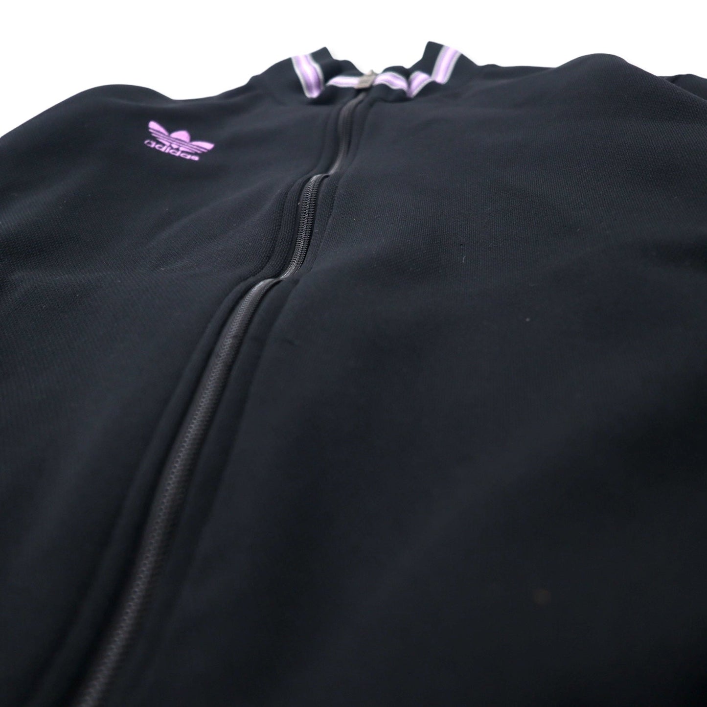 adidas 90s Descente Track Jacket, Size M, Black, Polyester, Trefoil Logo, Made in Japan