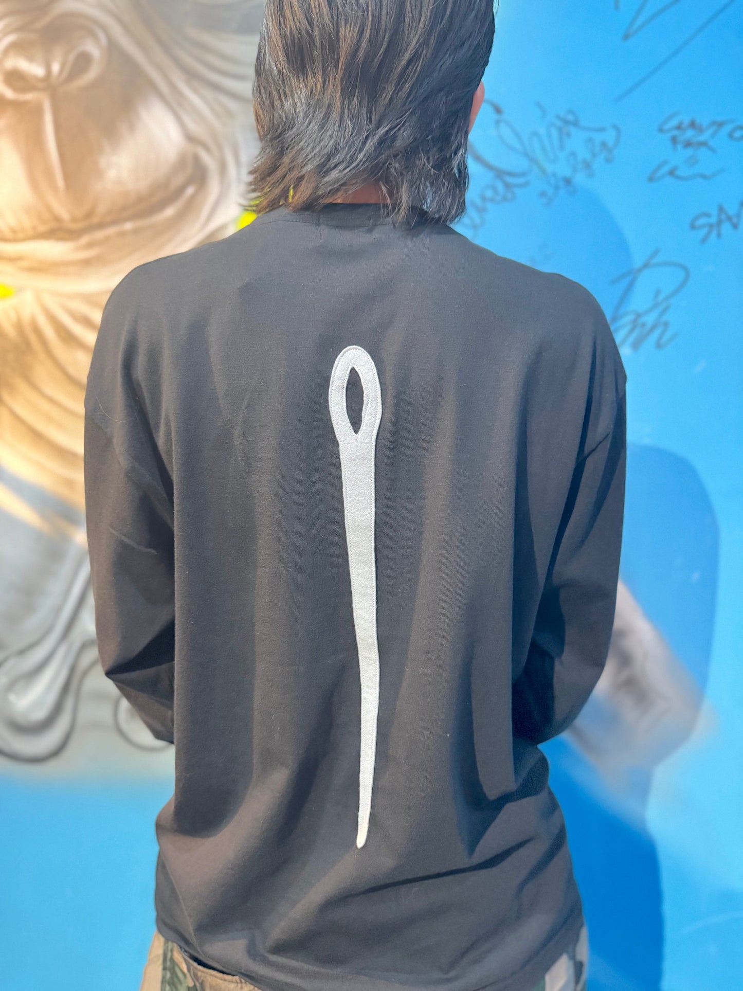 "RECHNICS" L/S TEE(BLACK)