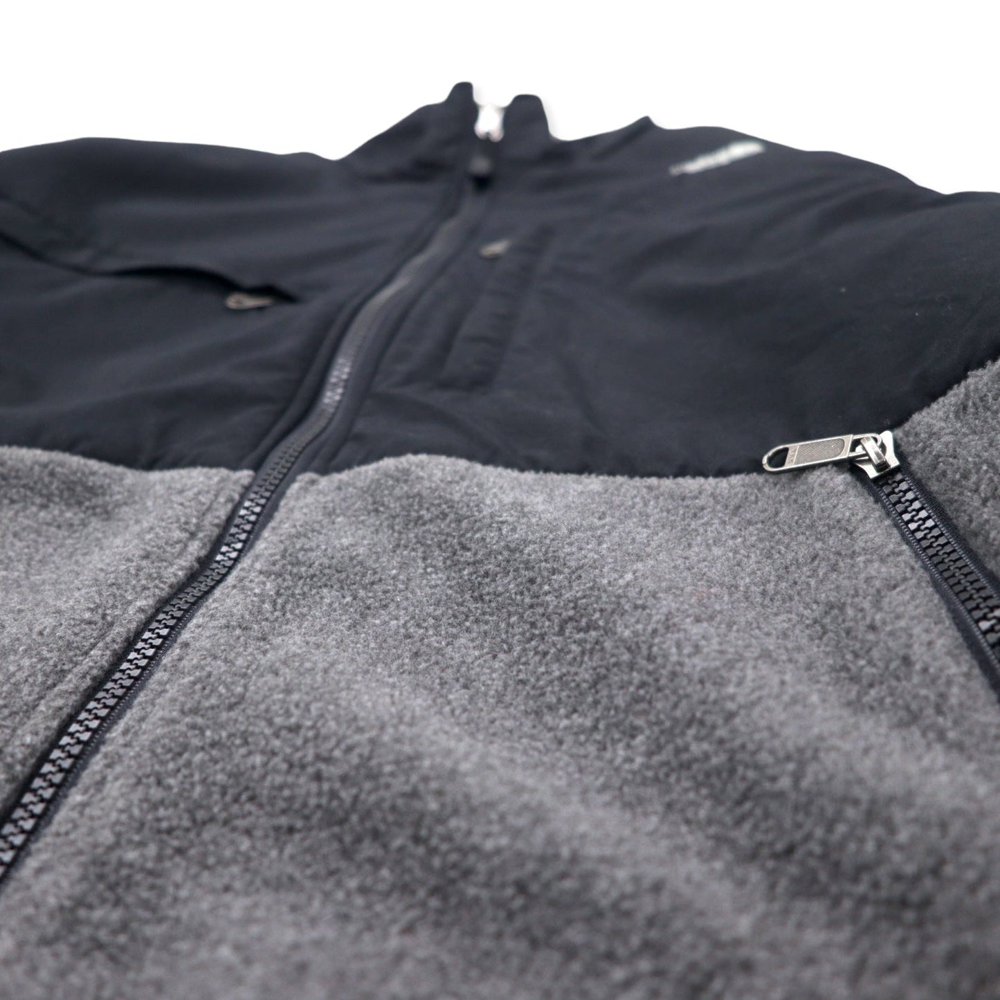 THE NORTH FACE デナリジャケット フリース LL グレー ポリエステル POLARTEC ワンポイントロゴ刺繍 NL45001A