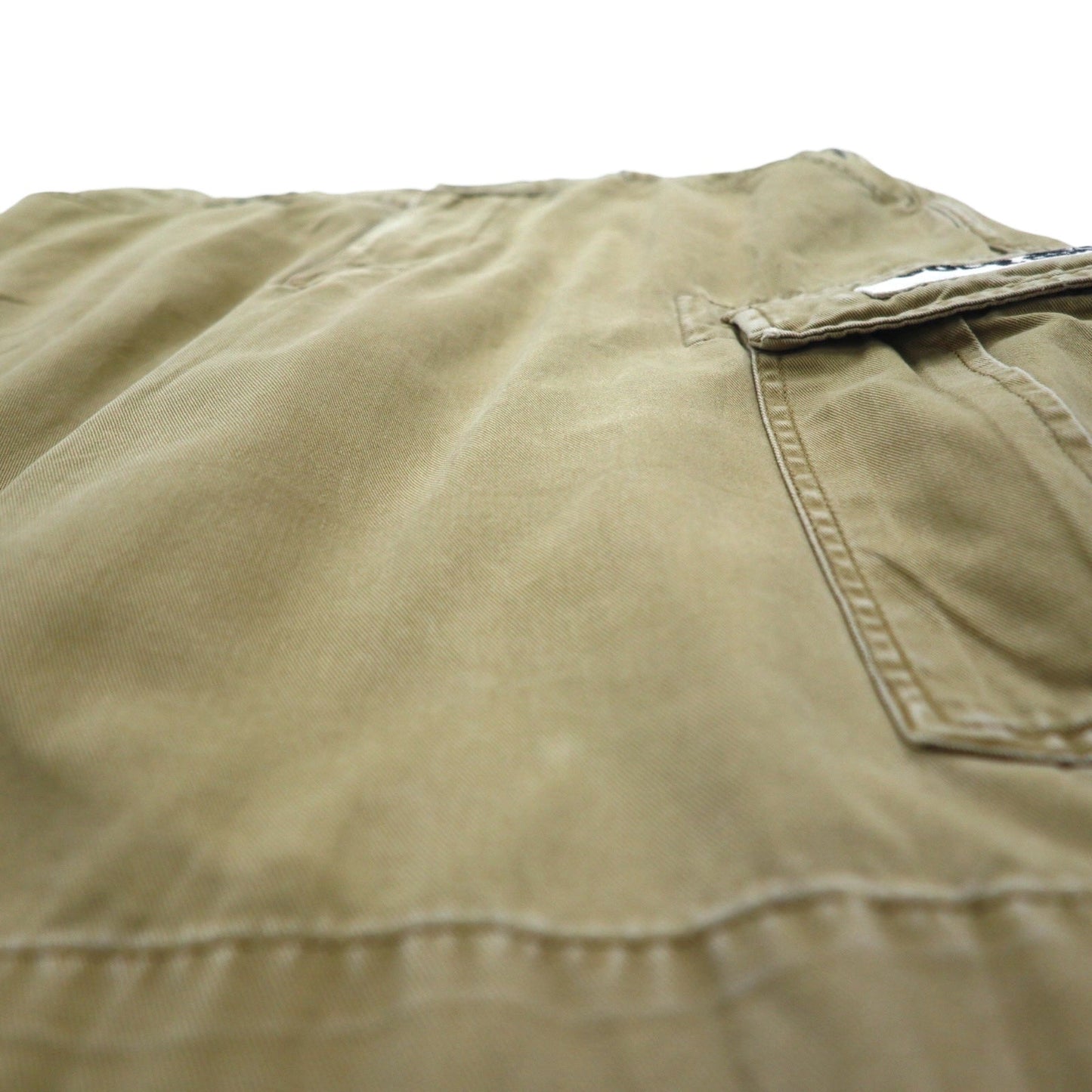 POLO JEANS COMPANY RALPH LAUREN Baggy Short Cargo Pants, Size L, Beige, Cotton