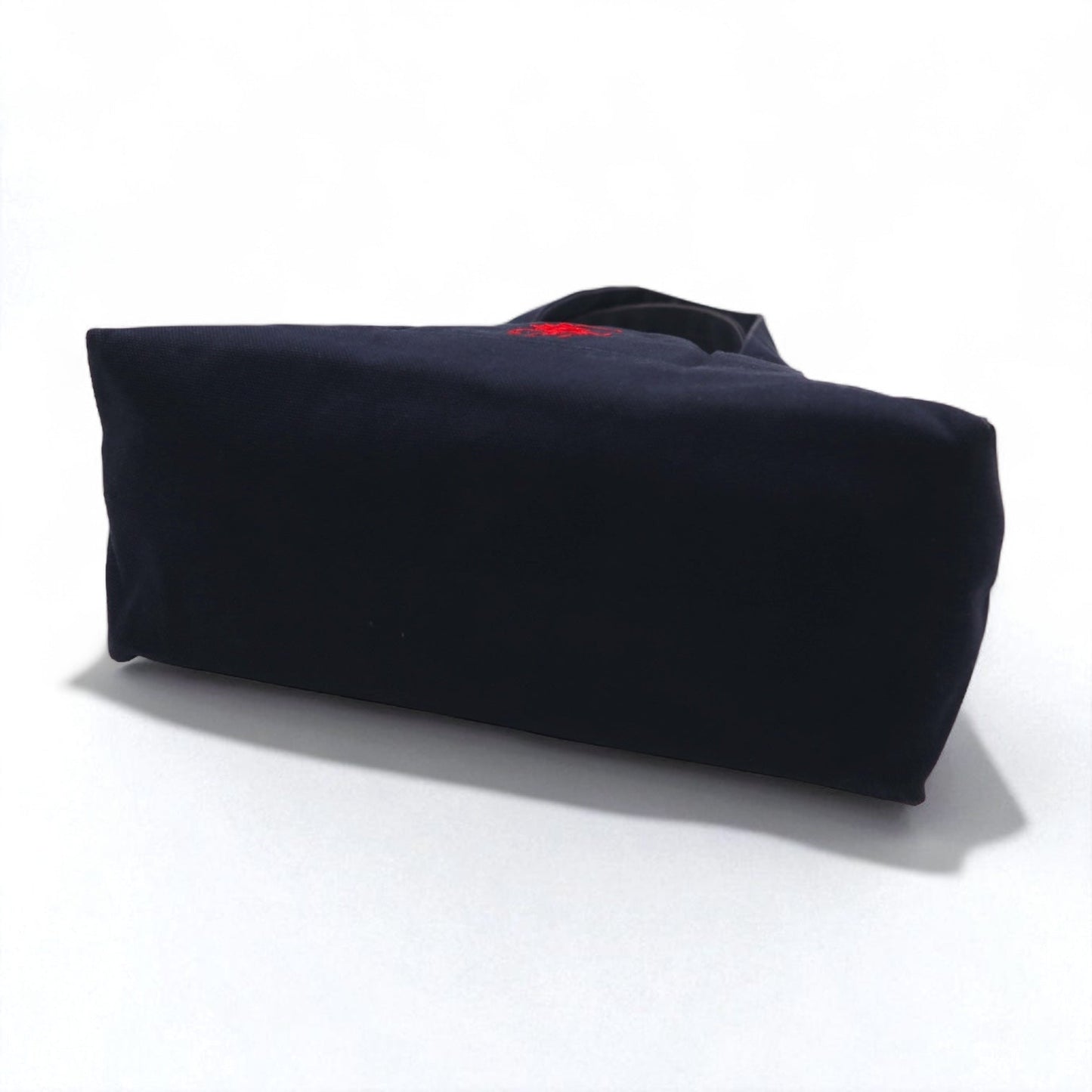 POLO RALPH LAUREN Canvas Tote Bag Navy with Big Pony Embroidery