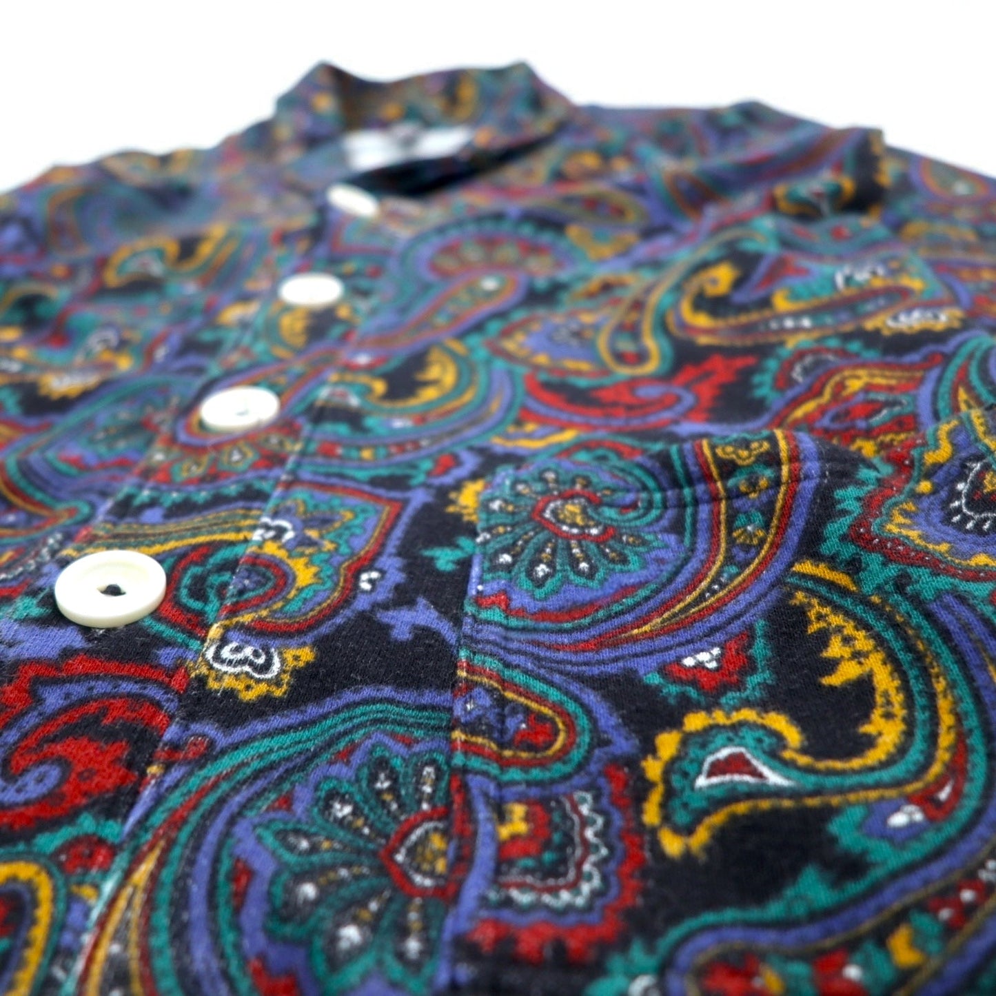 JOYRICH ペイズリー スウェット カーディガン ショールカラー ジャケット S マルチカラー 総柄 コットン