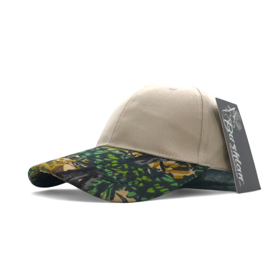 Bushlan Realtree Camouflage Baseball Cap, Free Size, Beige/Green, Unused