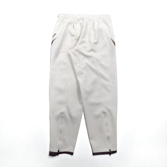 Champion 90年代 トラックパンツ ジャージ XL ホワイト ポリエステル 裾ジップ スリット 日本製