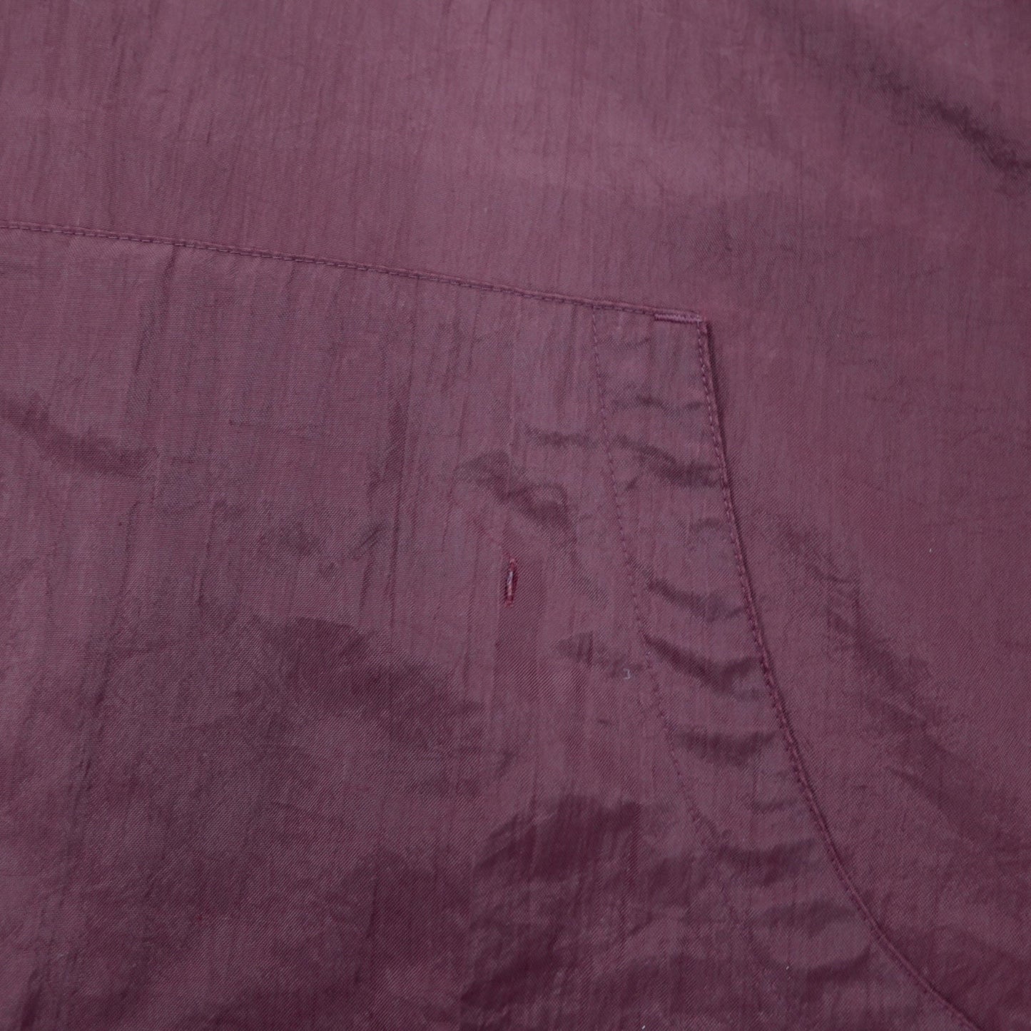 Champion 90s Anorak Parka, XXL, Bordeaux, Nylon, Half-Zip, Drawcord, Oversized