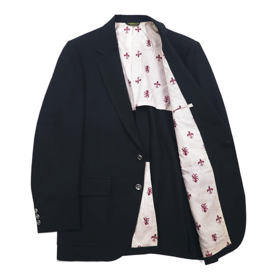 70年代 The JC Penney Comfort Blazer 2B テーラードジャケット ブレザー L ブラック ポリエステル