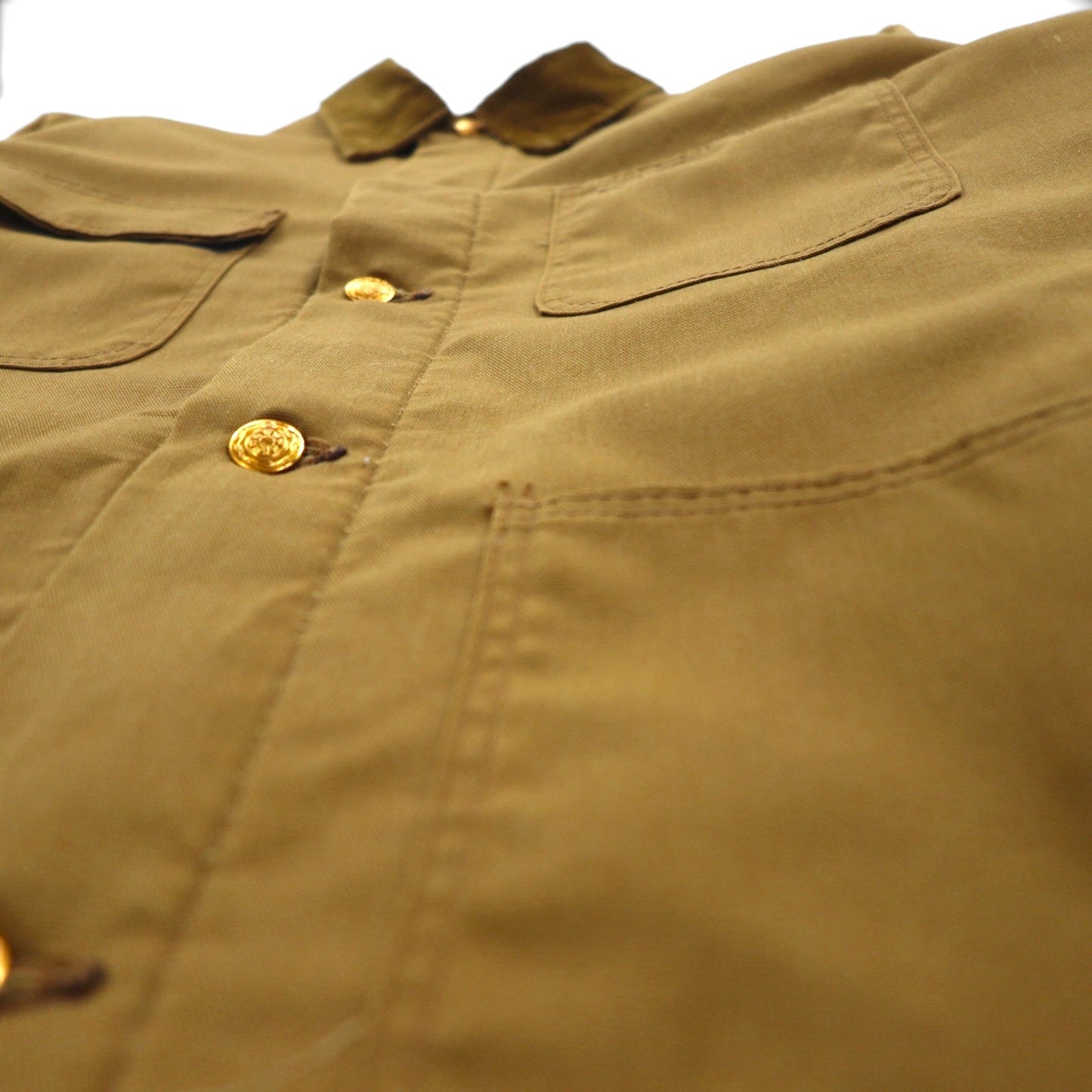 Wrangler 70年代 ダック カバーオール XL キャメル ブラウン ブランケットライナー 襟コーデュロイ SANFORIZED