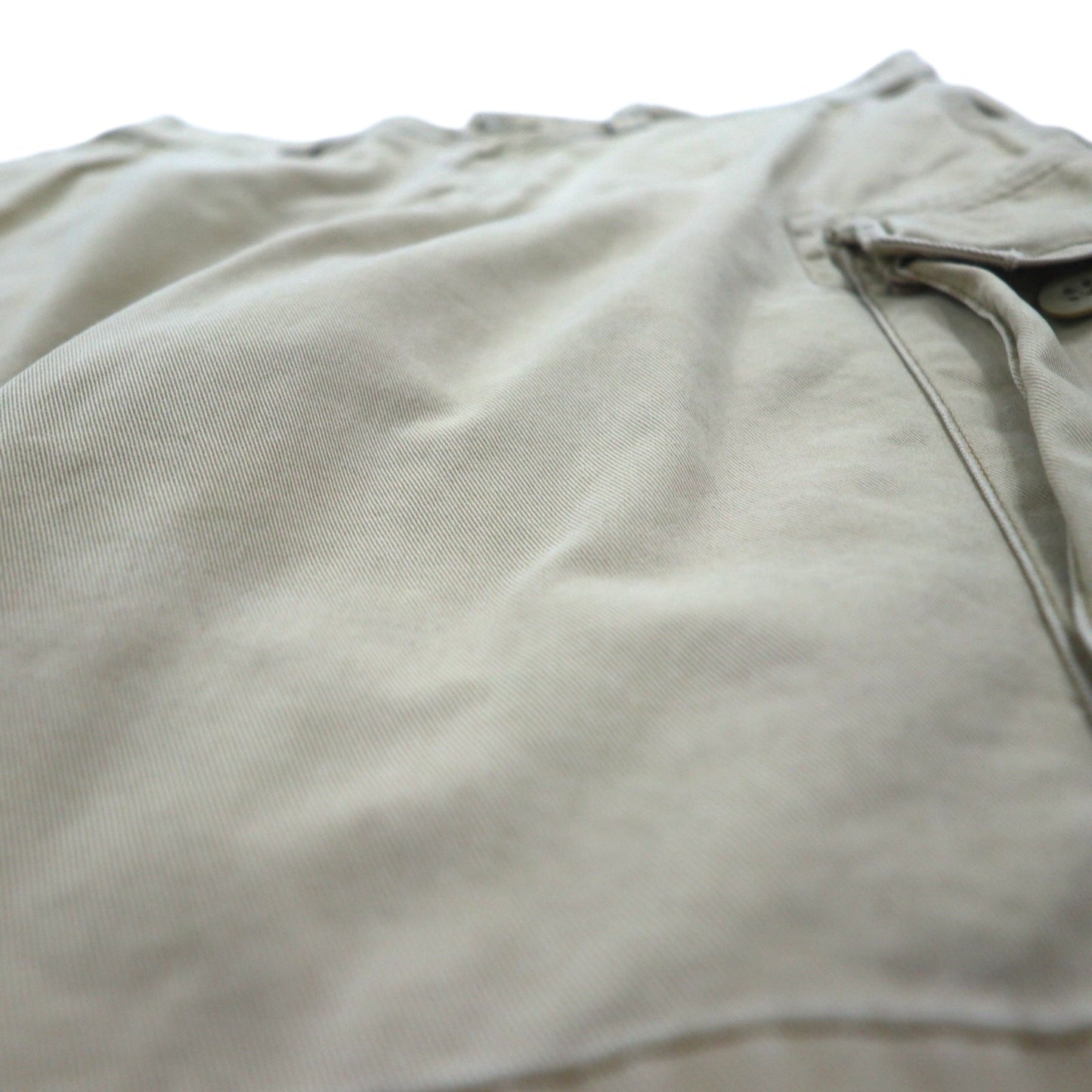 Polo by Ralph Lauren 90s Polo Chino Short Cargo Pants, Size M, Beige, Cotton