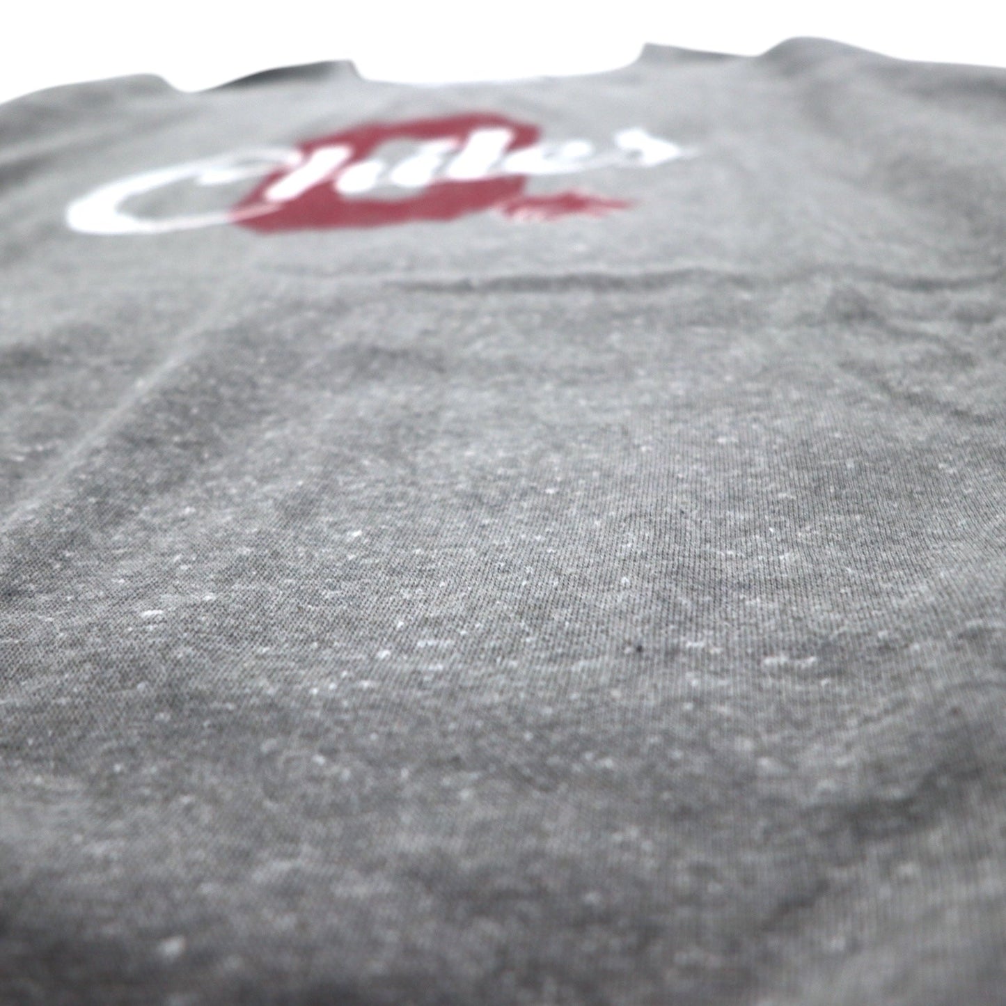 Chiles ビッグサイズ カレッジプリント スウェット XL グレー コットン 裏起毛 フットボール