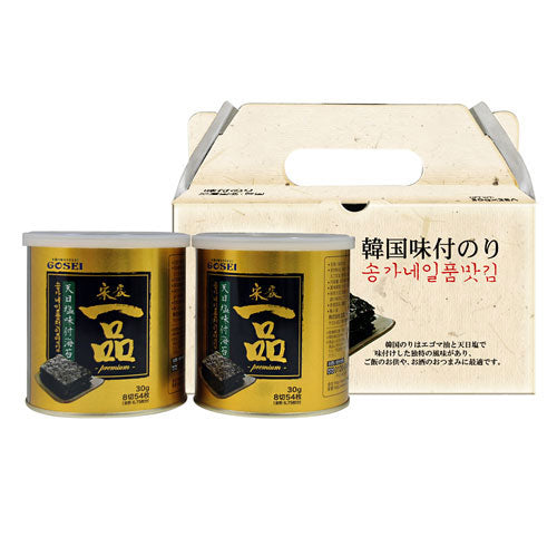 【宋家】一品のり缶 ギフトセット 韓国海苔 60g (30g×2缶)