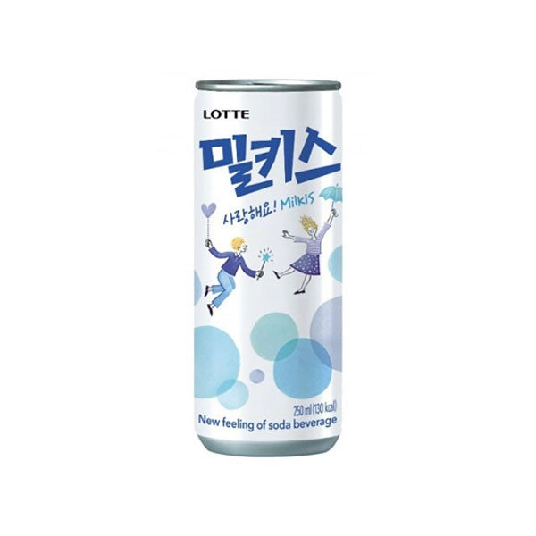 【ロッテ】ミルキス240ml(缶)韓国炭酸飲料 ミルクソーダ クリーミー 甘さ爽快