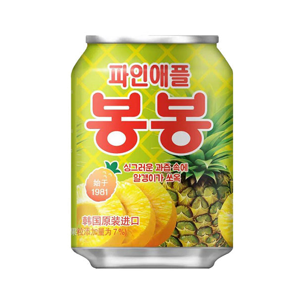 【ヘテ】パインアップルボンボン 238ml パインジュース 果肉入り 韓国飲料