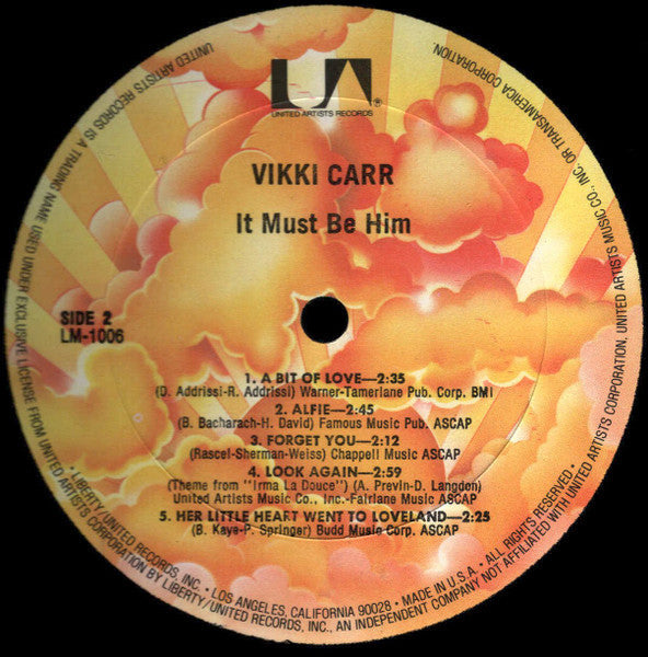 Vikki Carr - It Must Be Him (Vinyl, LP, Album, Reissue) Very Good Plus (VG+) / Very Good Plus (VG+)