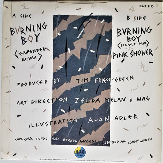 CaVa CaVa - Burning Boy (Vinyl, 12", 45 RPM, Stereo) Near Mint (NM or M-) / Very Good Plus (VG+)