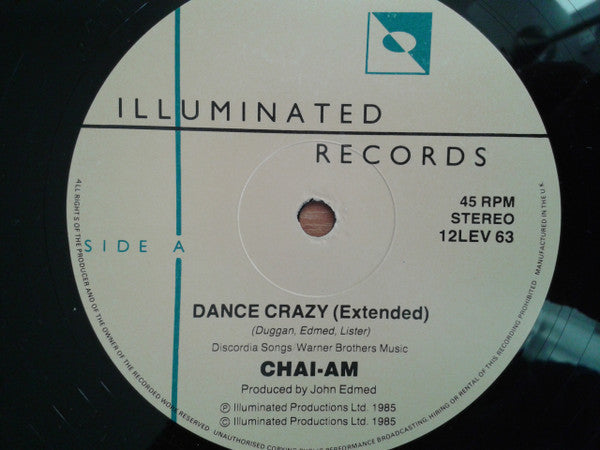 Chai-Am - Dance Crazy (Vinyl, 12") Very Good (VG) / Very Good (VG)