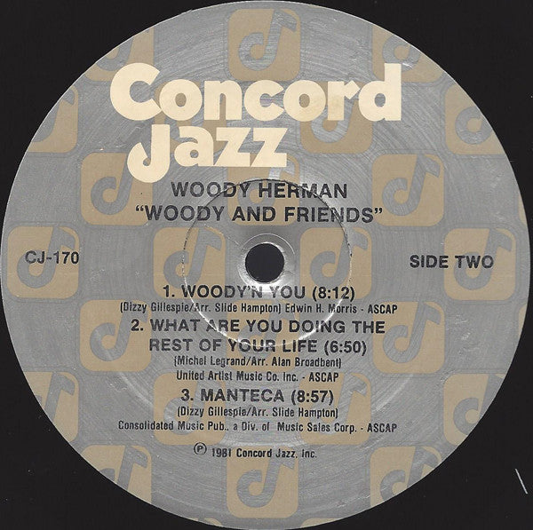 Woody Herman - Woody And Friends (Vinyl, LP) Very Good (VG) / Very Good (VG)