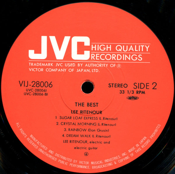 Lee Ritenour - The Best (Vinyl, LP, Compilation)