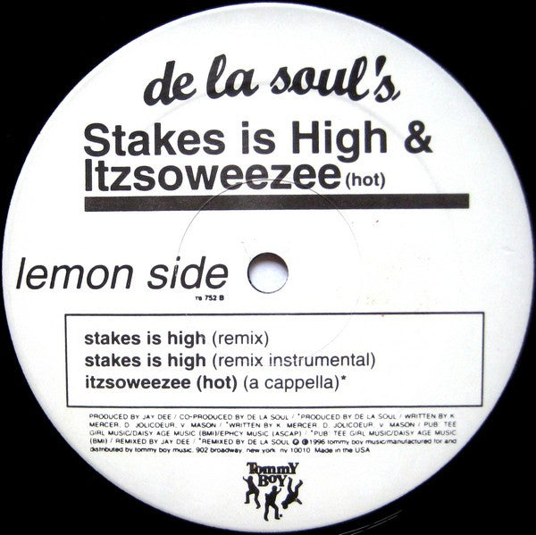 De La Soul - Itzsoweezee (Hot) (Vinyl, 12", 33 ⅓ RPM) Very Good (VG) / Very Good (VG)