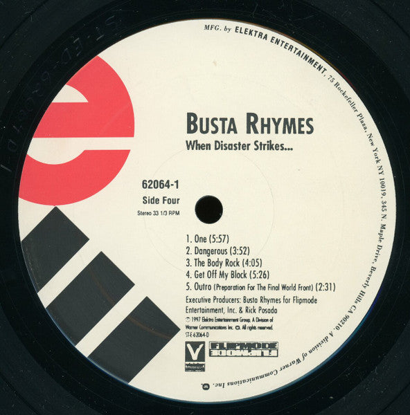 Busta Rhymes - When Disaster Strikes... (2xVinyl, LP, Album, Stereo) Mint (M) / Mint (M)