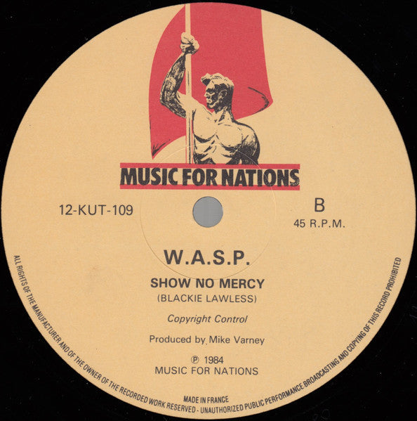 W.A.S.P. - Animal (F**k Like A Beast) (Vinyl, 12", 45 RPM, Single) Very Good (VG) / Good Plus (G+)
