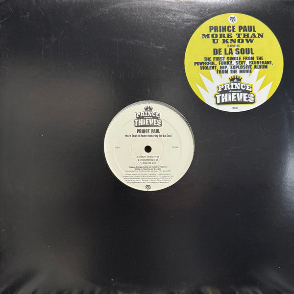 Prince Paul - More Than U Know (Vinyl, 12", Single) Good Plus (G+) / Very Good (VG)