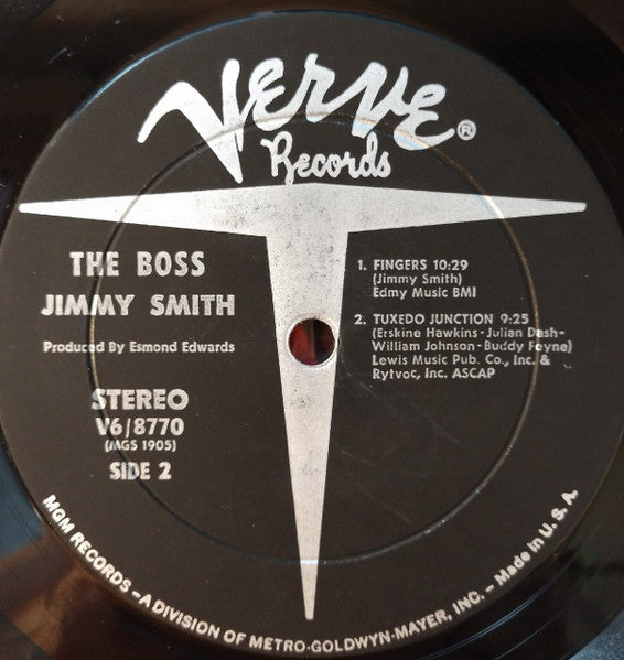 Jimmy Smith - The Boss (Vinyl, LP, Stereo) Very Good (VG) / Good Plus (G+)