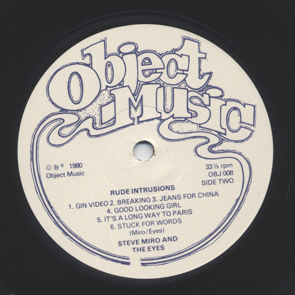 Steve Miro - Rude Intrusions (Vinyl, LP, Album) Very Good (VG) / Very Good Plus (VG+)