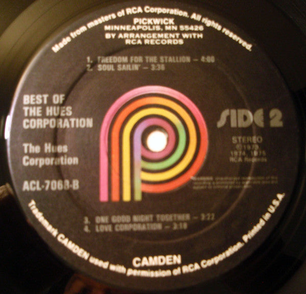 The Hues Corporation - Best Of The Hues Corporation (Vinyl, LP, Compilation) Very Good (VG) / Very Good Plus (VG+)