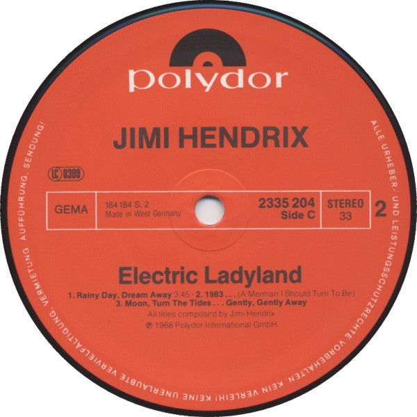 The Jimi Hendrix Experience - Electric Ladyland (2xVinyl, LP, Album, Reissue) Near Mint (NM or M-) / Very Good Plus (VG+)