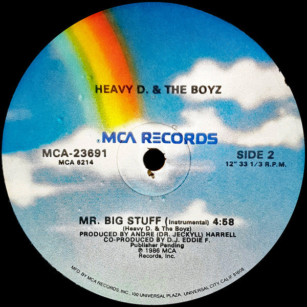 Heavy D. & The Boyz - Mr. Big Stuff (Vinyl, 12", 33 ⅓ RPM) Very Good (VG) / Very Good Plus (VG+)