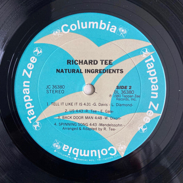 Richard Tee - Natural Ingredients (Vinyl, LP, Album) Very Good Plus (VG+) / Very Good Plus (VG+)