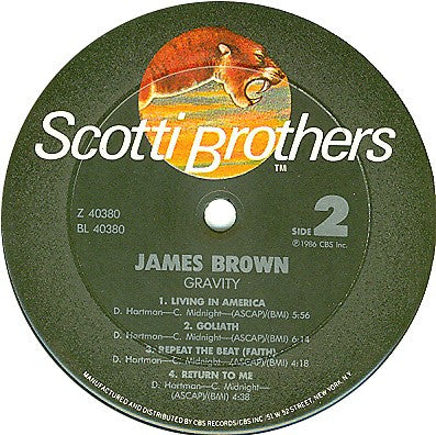 James Brown - Gravity (Vinyl, LP, Album) Very Good (VG) / Very Good (VG)
