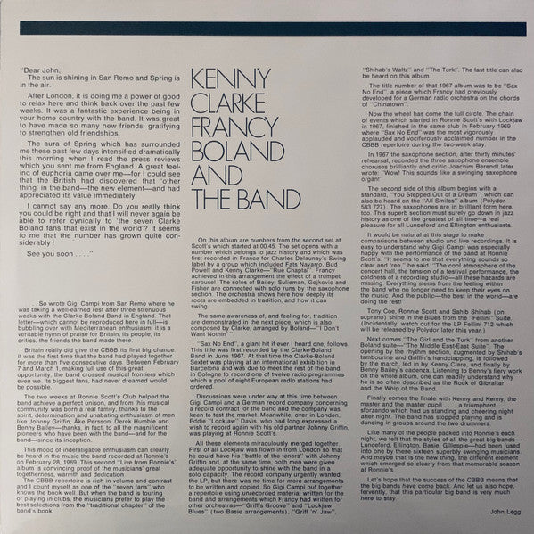 Clarke-Boland Big Band - Live At Ronnie's ; Album 2 ; Rue Chaptal (Vinyl, LP, Album, Stereo) Very Good Plus (VG+) / Good Plus (G+)
