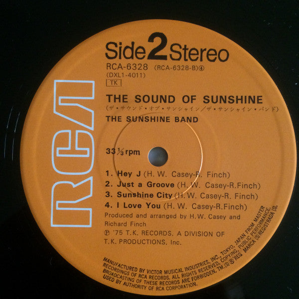 The Sunshine Band - The Sound Of Sunshine (Vinyl, LP, Album, Stereo)