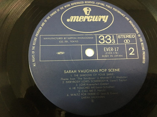 Sarah Vaughan - Pop Scene (Vinyl, LP, Album, Reissue) Very Good (VG) / Very Good (VG)