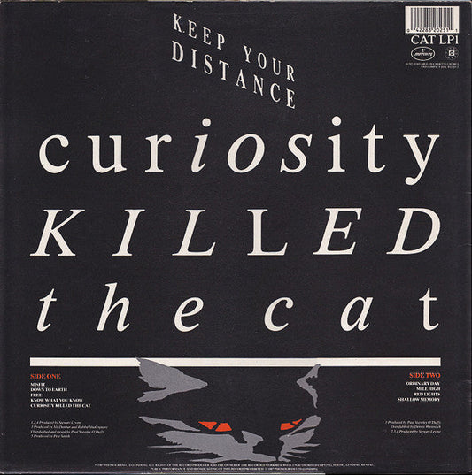 Curiosity Killed The Cat - Keep Your Distance (Vinyl, LP, Album) Very Good Plus (VG+) / Very Good Plus (VG+)
