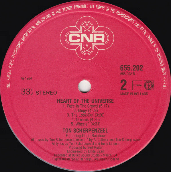 Ton Scherpenzeel - Heart Of The Universe (Vinyl, LP, Album) Good Plus (G+) / Very Good (VG)