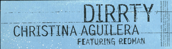Christina Aguilera - Dirrty (Vinyl, 12", 33 ⅓ RPM, Stereo) Very Good (VG) / Very Good Plus (VG+)