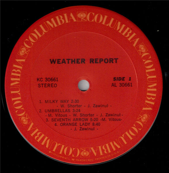 Weather Report - Weather Report (Vinyl, LP, Album, Stereo) Very Good Plus (VG+) / Good Plus (G+)