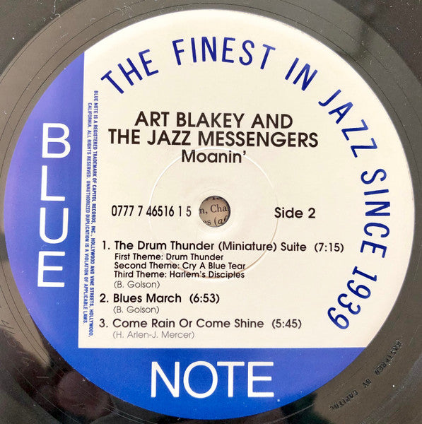 Art Blakey & The Jazz Messengers - Moanin' (Vinyl, LP, Album, Reissue, Stereo) Near Mint (NM or M-) / Near Mint (NM or M-)