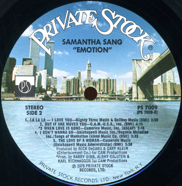 Samantha Sang - Emotion (Vinyl, LP, Album) Good Plus (G+) / Good Plus (G+)