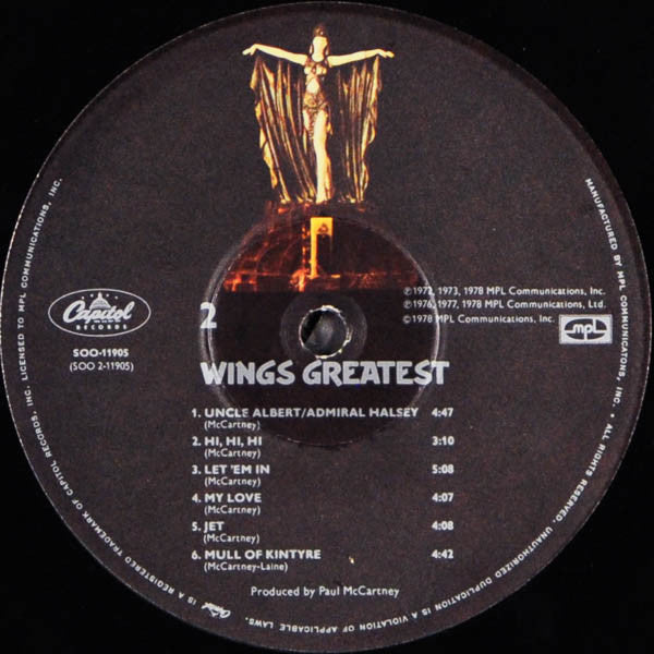 Wings (2) - Wings Greatest (Vinyl, LP, Compilation) Very Good Plus (VG+) / Very Good Plus (VG+)