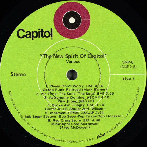 Various - The New Spirit Of Capitol (Vinyl, LP, Compilation, Stereo) Very Good (VG) / Good Plus (G+)