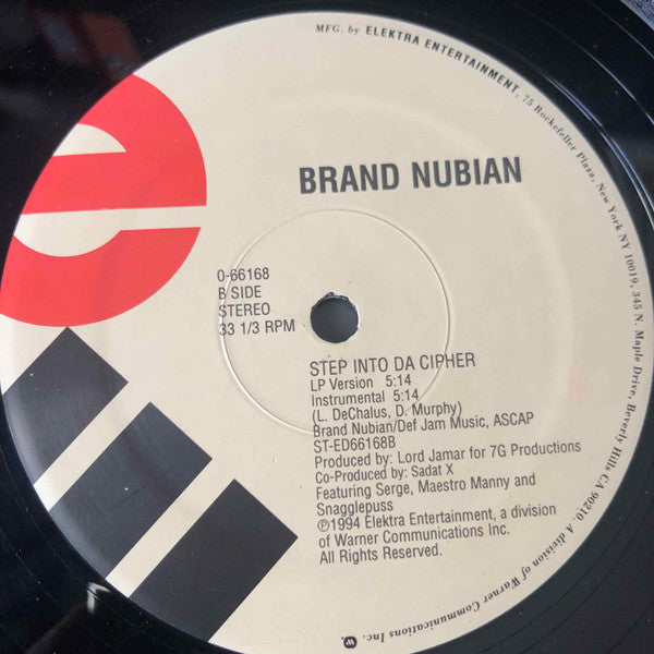 Brand Nubian - Hold On (Vinyl, 12") Very Good (VG) / Very Good Plus (VG+)