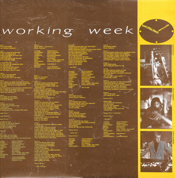 Working Week - Compañeros (Vinyl, LP, Album) Good Plus (G+) / Good Plus (G+)
