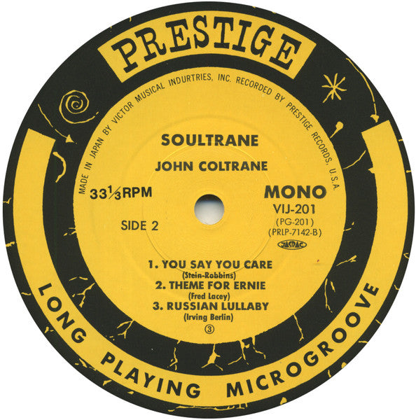 John Coltrane - Soultrane (Vinyl, LP, Album, Mono, Reissue)