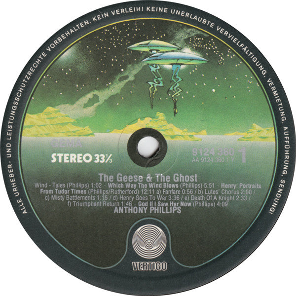 Anthony Phillips - The Geese & The Ghost (Vinyl, LP, Album, Stereo) Very Good (VG) / Very Good (VG)