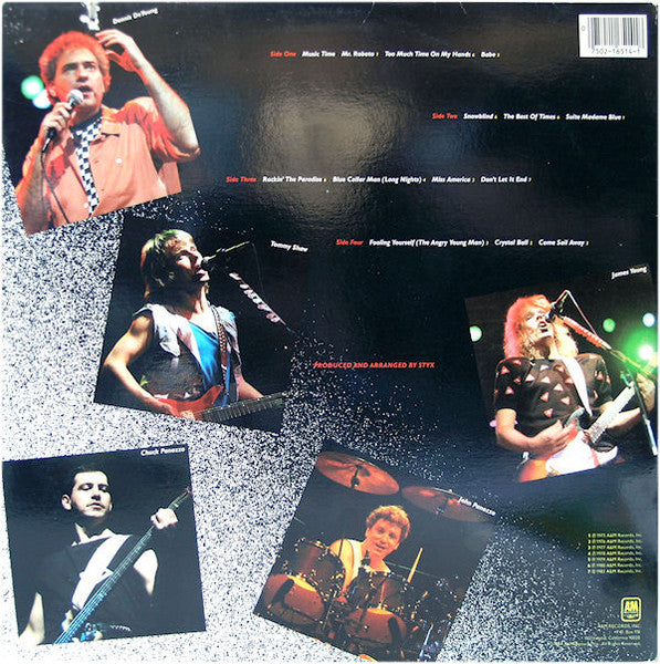 Styx - Caught In The Act Live (2xVinyl, LP, Album) Very Good Plus (VG+) / Good Plus (G+)