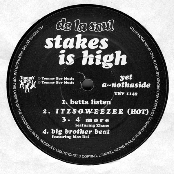 De La Soul - Stakes Is High (2xVinyl, LP, Album) Very Good (VG) / Very Good Plus (VG+)