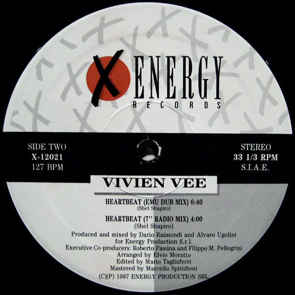 Vivien Vee - Heartbeat (Vinyl, 12", 33 ⅓ RPM, Stereo) Very Good (VG) / Very Good Plus (VG+)
